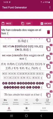Text Font Generator android App screenshot 0