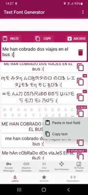 Text Font Generator android App screenshot 9