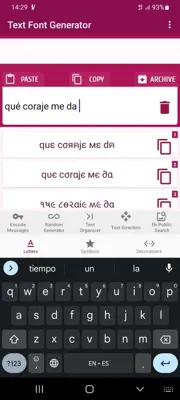 Text Font Generator android App screenshot 6